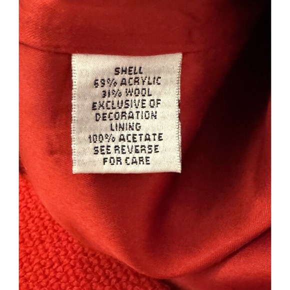 Talbots Textured Pencil Skirt Size 14 Red - Picture 4 of 4